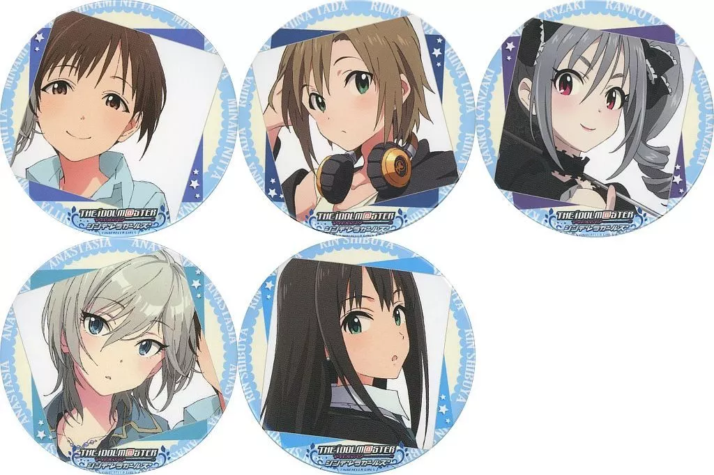 集合 缶バッジセット 「Blu-ray/DVD アイドルマスター シンデレラガールズ 第1巻～第3巻」 ゲーマーズ連動購入特典