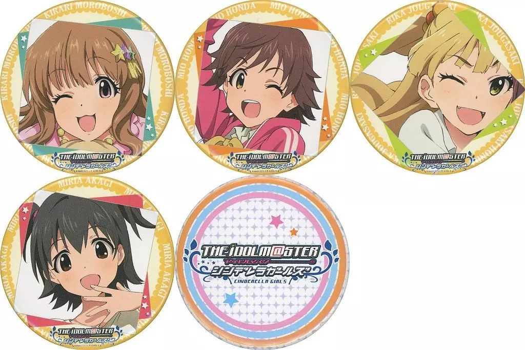 集合 缶バッジセット 「Blu-ray/DVD アイドルマスター シンデレラガールズ 第7巻～第9巻」 ゲーマーズ連動購入特典