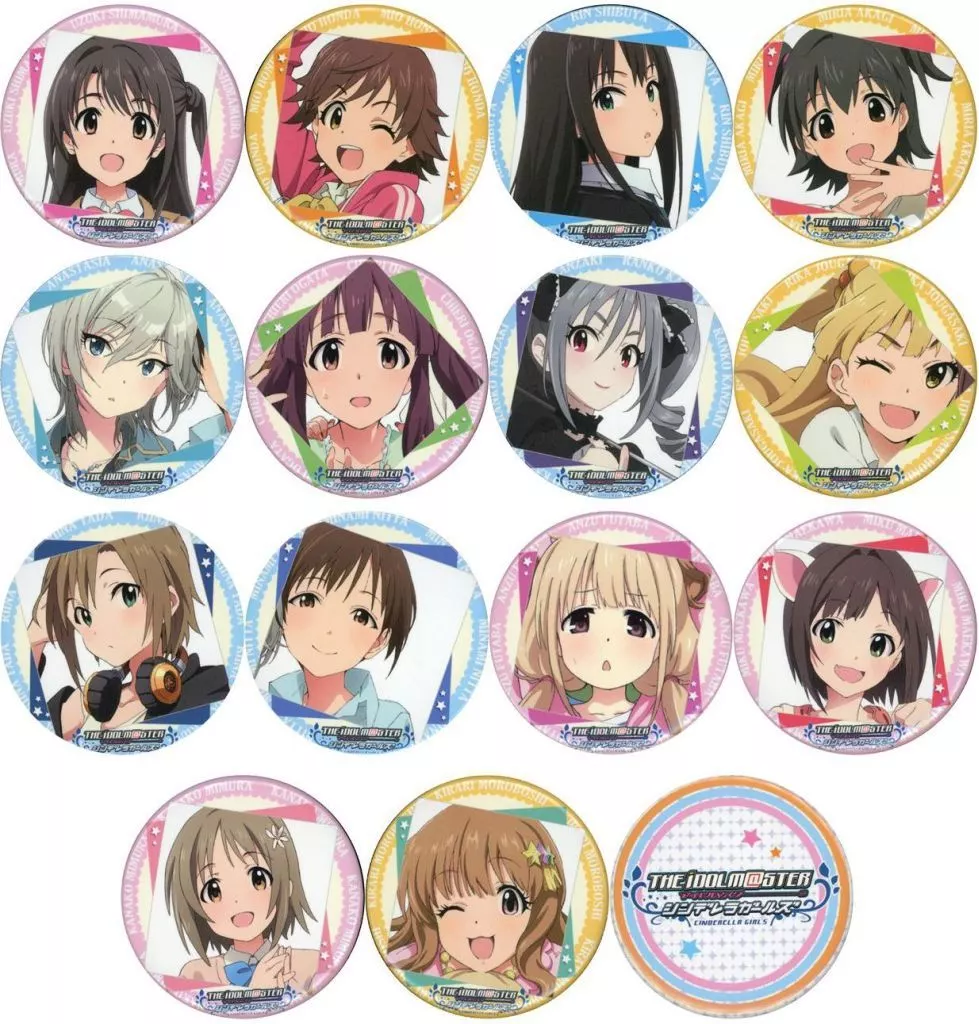 全15種セット 「TVアニメ アイドルマスター シンデレラガールズ 缶バッジ」