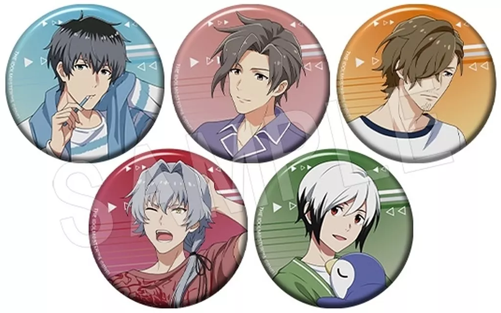 全5種セット 「アイドルマスター SideM トレーディング缶バッジ モーニングルーティンver.」
