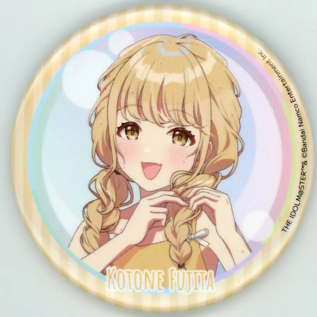 藤田ことね 「学園アイドルマスター×極楽湯・RAKU SPA ようこそ極楽湯 ～寒冬の湯園地～ トレーディング缶バッジ」