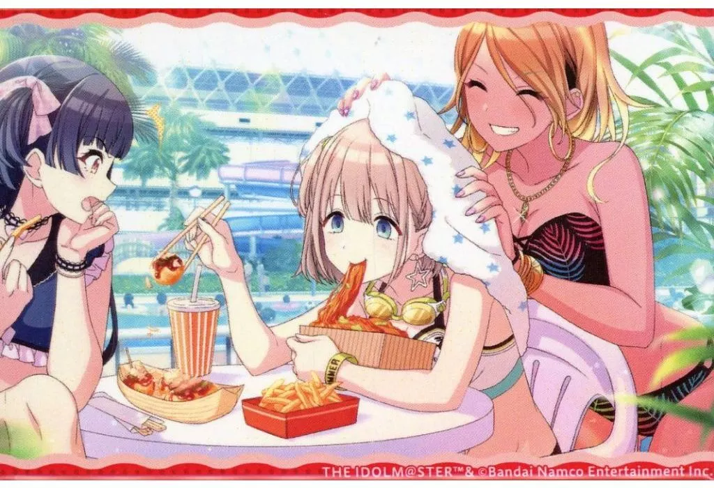 芹沢あさひ 腹が減っては遊びはできぬ スクエア缶バッジ 「くじ引き堂 アイドルマスター シャイニーカラーズ Newtype オンラインくじ ストレイライト」 D-7賞