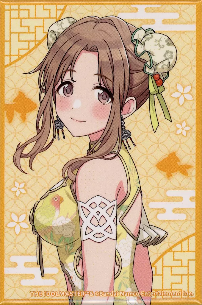 市川雛菜 スクエア缶バッジ 「くじ引き堂 アイドルマスター シャイニーカラーズ Newtype オンラインくじ ノクチル」 D-4賞