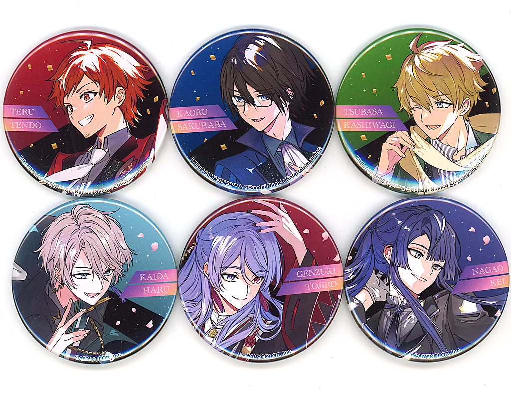 VΔLZ＆DRAMATIC STARS 缶バッジセット 「バーチャルYouTuber にじさんじ×アイドルマスター SideM VΔLZ×DRAMATIC STARS COLLABORATION LIVE ～劇的演舞～」 グッズ付き配信視聴チケット特典
