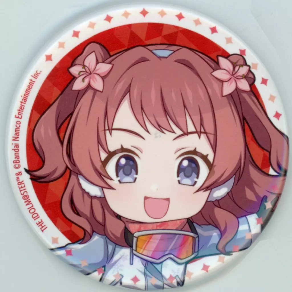 花海咲季 「学園アイドルマスター×アトフェス×狭山スキー場 Sayama Winter mode ミニキャラ57mm缶バッジ」