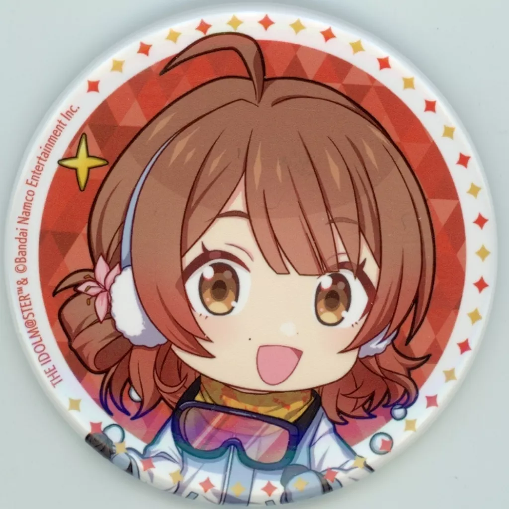 花海佑芽 「学園アイドルマスター×アトフェス×狭山スキー場 Sayama Winter mode ミニキャラ57mm缶バッジ」