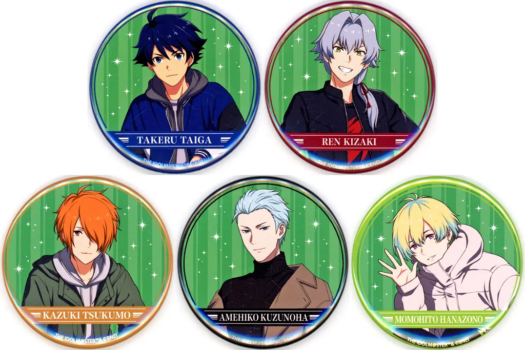 全5種セット 「THE IDOLM＠STER SideM 10th ANNIVERSARY MEETING ～P＠SSION SPARKS!!!～ 開催記念 公式トレーディング缶バッジ B」