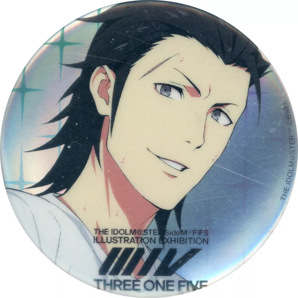 黒野玄武 「アイドルマスター SideM×FiFS イラスト展 スリー・ワン・ファイヴ トレーディングホログラム缶バッジ VOL.1 -表情C-」