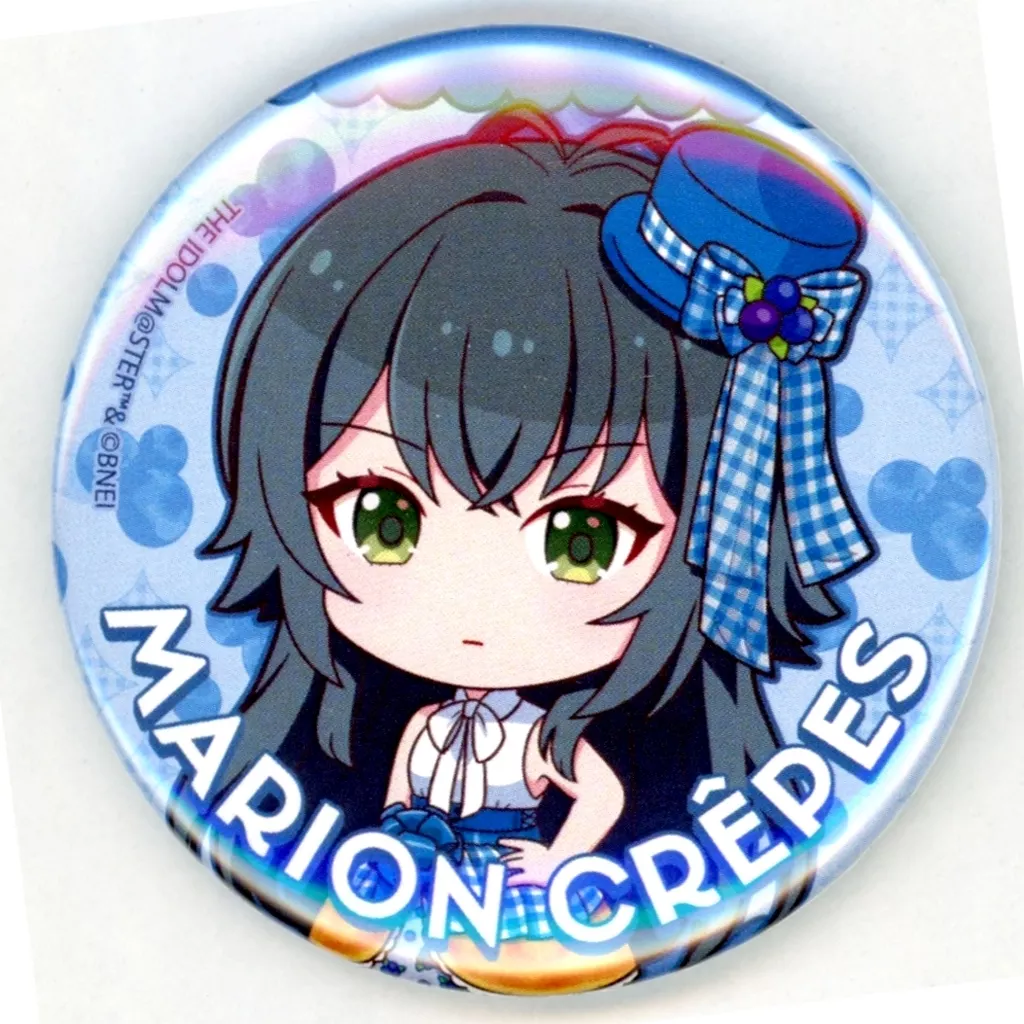 月村手毬(ミニキャラ) 「学園アイドルマスター×マリオンクレープ 缶バッジ 03/クレープ風ドレスver.(描き下ろし＆ミニキャライラスト)」