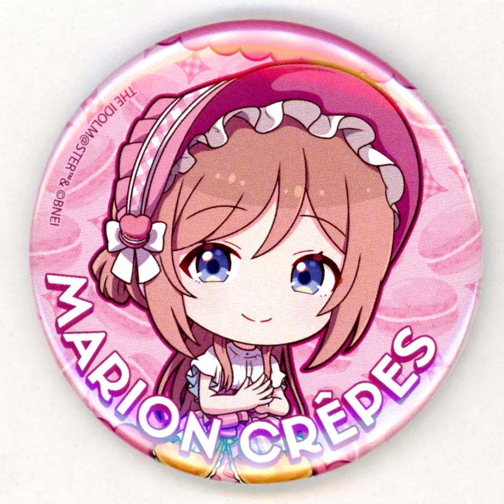 姫崎莉波(ミニキャラ) 「学園アイドルマスター×マリオンクレープ 缶バッジ 03/クレープ風ドレスver.(描き下ろし＆ミニキャライラスト)」
