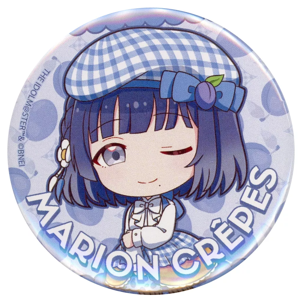 秦谷美鈴 「学園アイドルマスター×マリオンクレープ 缶バッジ 04/クレープ風ドレスver.(ミニキャライラスト)」