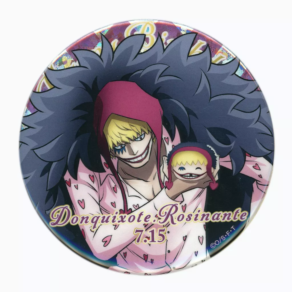 10点セット ハッピーバースデーホログラム缶バッジ コラソン ロシナンテ ONE PIECE コラソン ロシナンテ バースデーホログラム缶バッジ