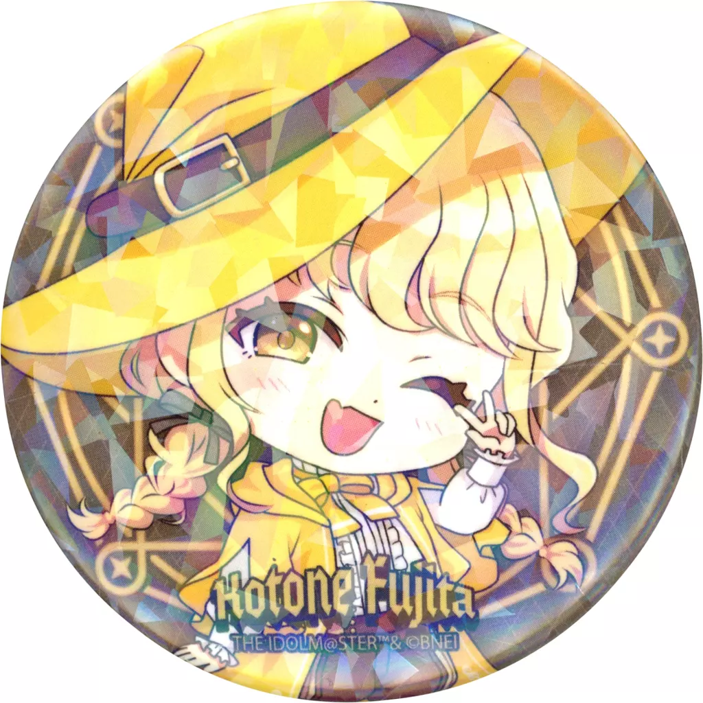 藤田ことね 「学園アイドルマスター グッズフェア in ゲーマーズ 第2弾 ホログラム缶バッジ 01.魔法使いver.(ミニキャライラスト)」