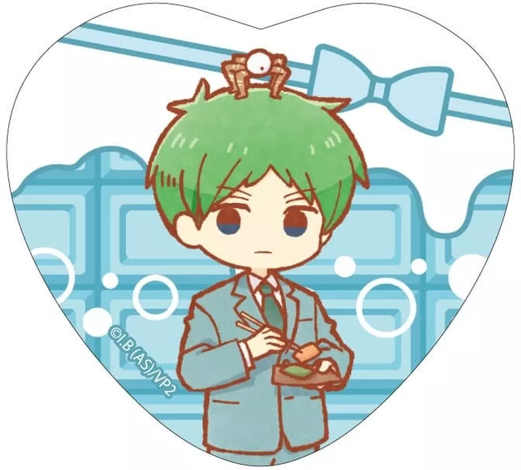 バッジ・ビンズ　サギョウ 「吸血鬼すぐ死ぬ2 ハート型缶バッジ 03.レトロアートイラスト」