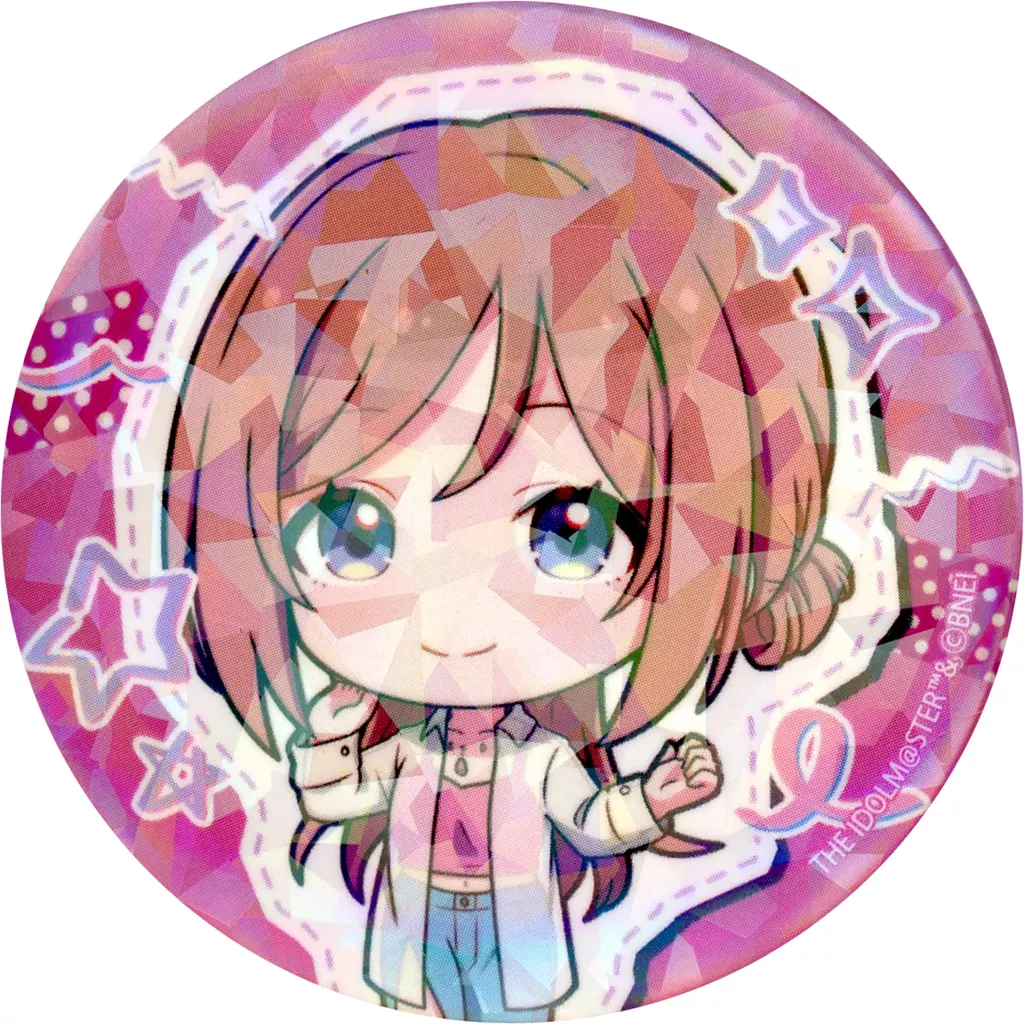 姫崎莉波 「学園アイドルマスター ホログラム缶バッジ 06/ストリートファッションver.(ミニキャライラスト)」