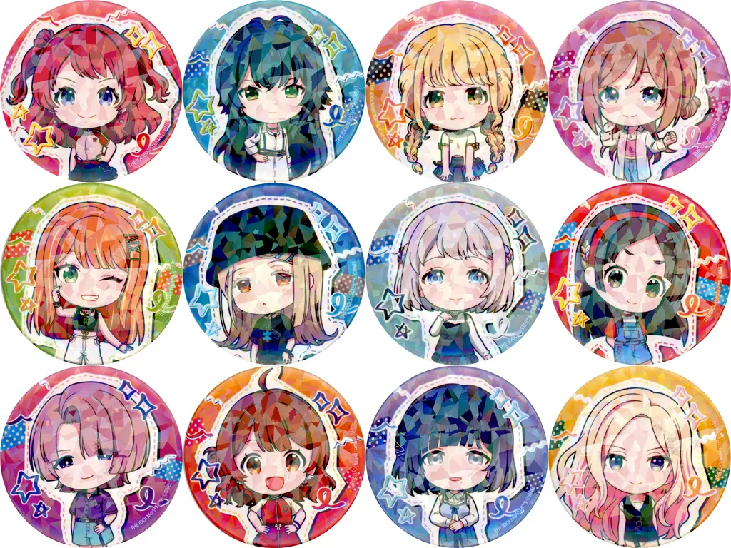 全12種セット 「学園アイドルマスター ホログラム缶バッジ 06/ストリートファッションver.(ミニキャライラスト)」