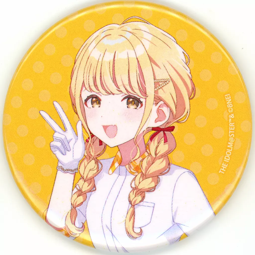 藤田ことね 「アイドルマスターシリーズ×西武園ゆうえんち レトロフェス 缶バッジ(57mm) 描き下ろしイラスト」