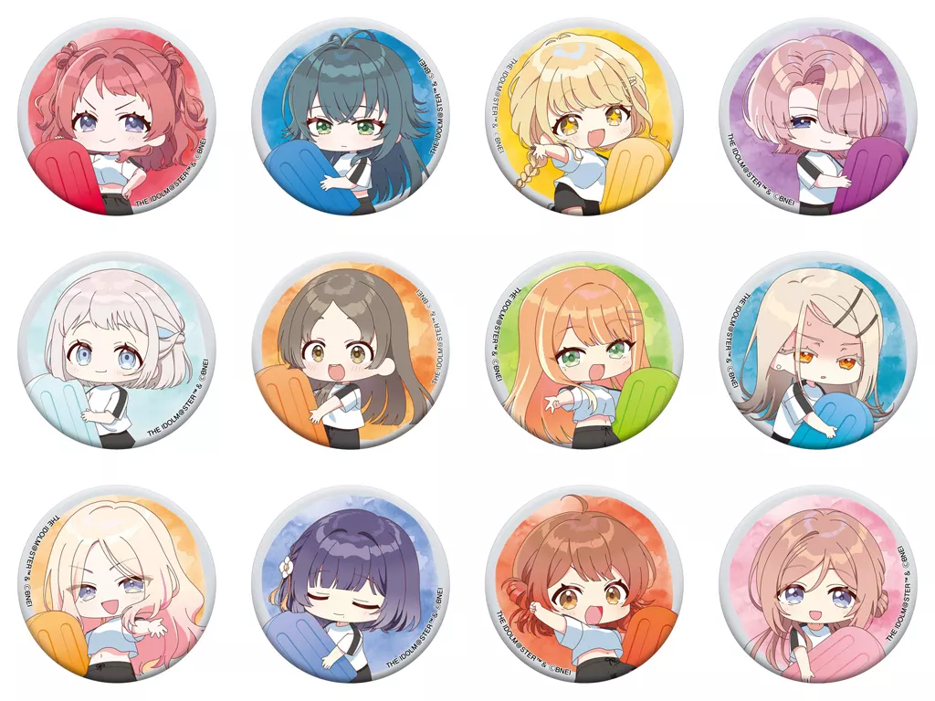 全12種セット 「学園アイドルマスター オーロラキャラバッジコレクション」