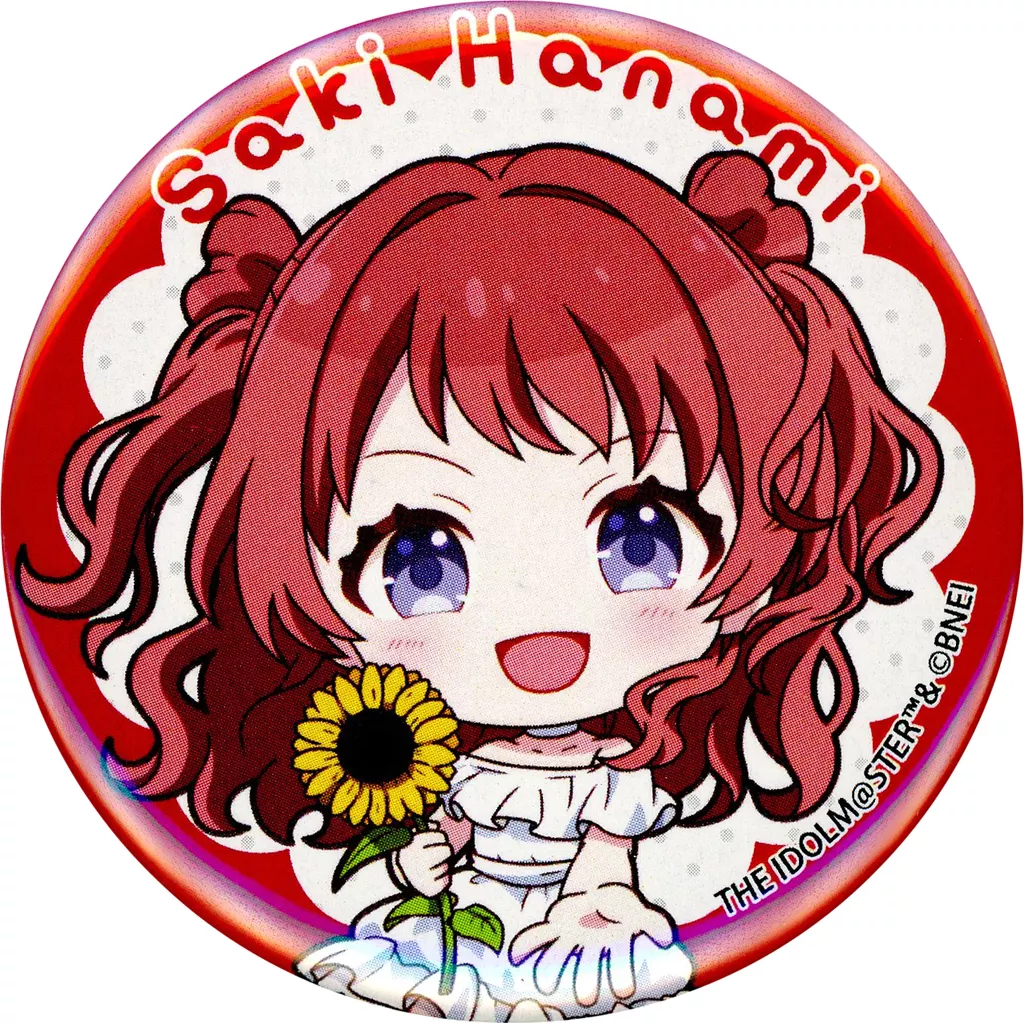 花海咲季 「学園アイドルマスター POP UP SHOP カンバッジ sunflower ミニキャラ ver.」