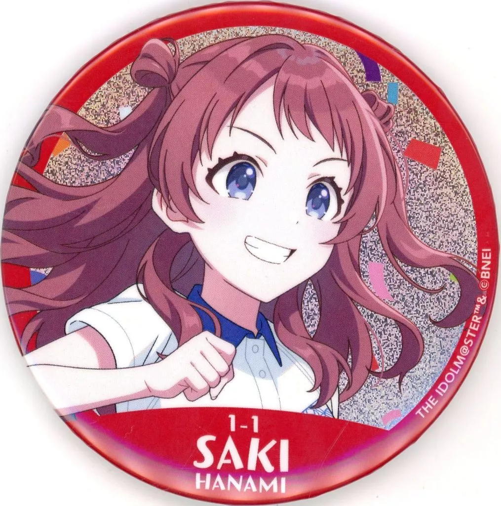 花海咲季 公式φ75mmグリッター缶バッジ 「学園アイドルマスター クラス対抗初星大運動会」