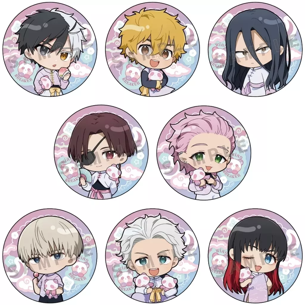 全8種セット 「WIND BREAKER トレーディング缶バッジ(ゆめいろチャイナ/ミニキャラ)」