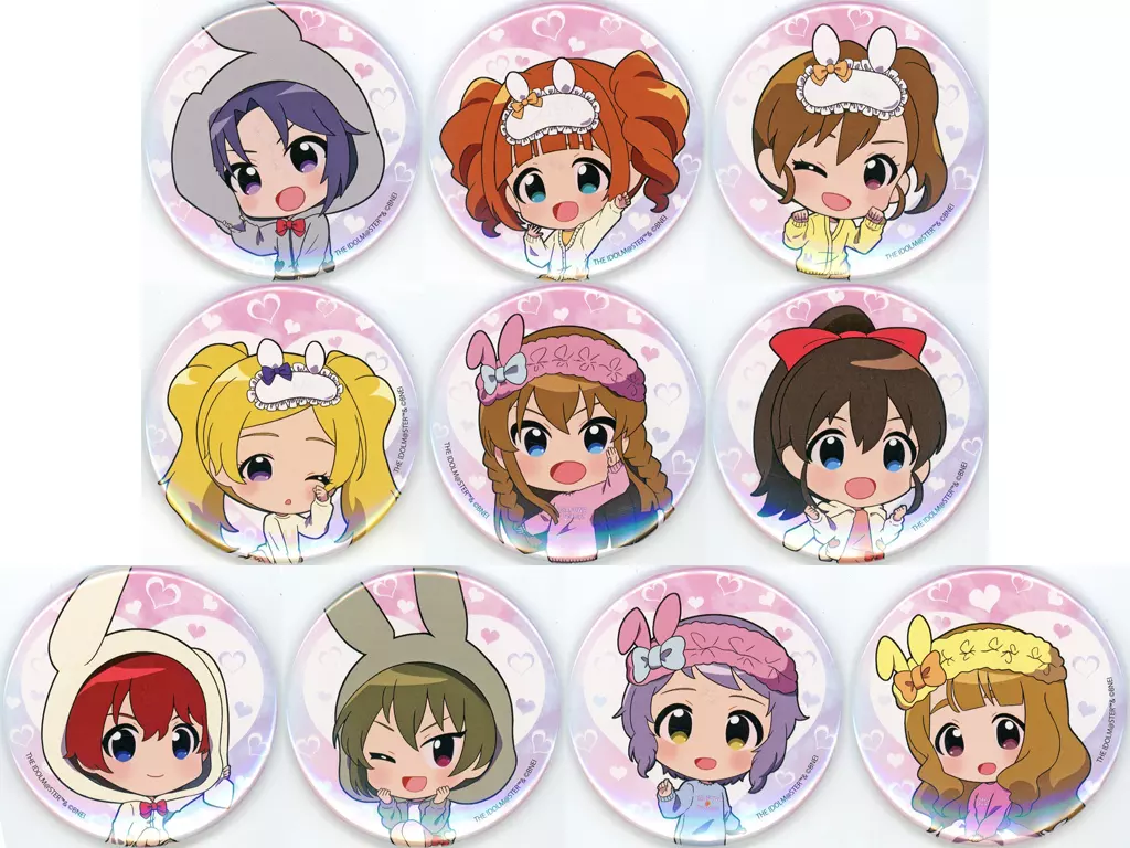全10種セット 「アイドルマスター ミリオンライブ! うさふわ Dreamy! POP UP SHOP in 上野マルイ トレーディング缶バッジ(SD)」