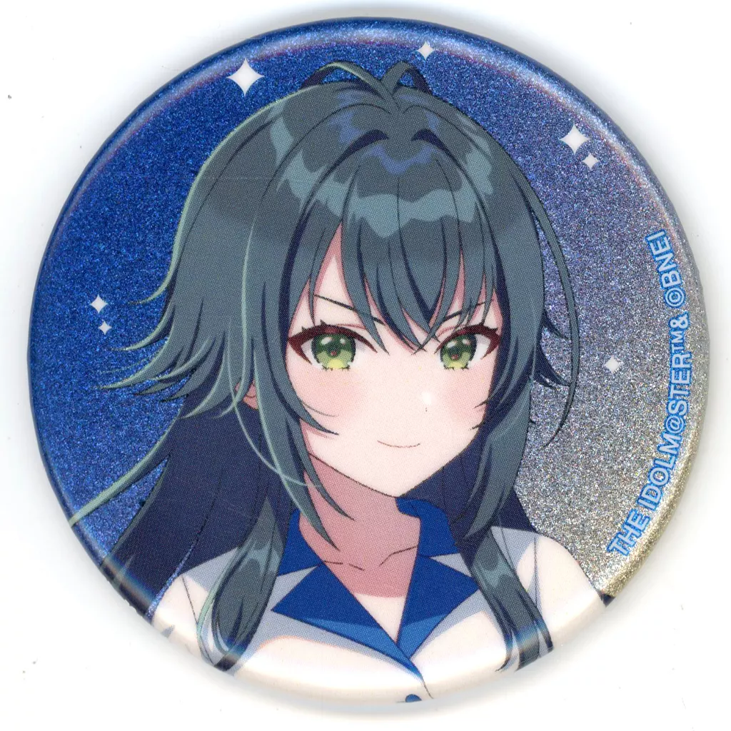 月村手毬 「学園アイドルマスター×ROUND1 描き下ろし ボウリングシャツver. トレーディンググリッター缶バッジ」