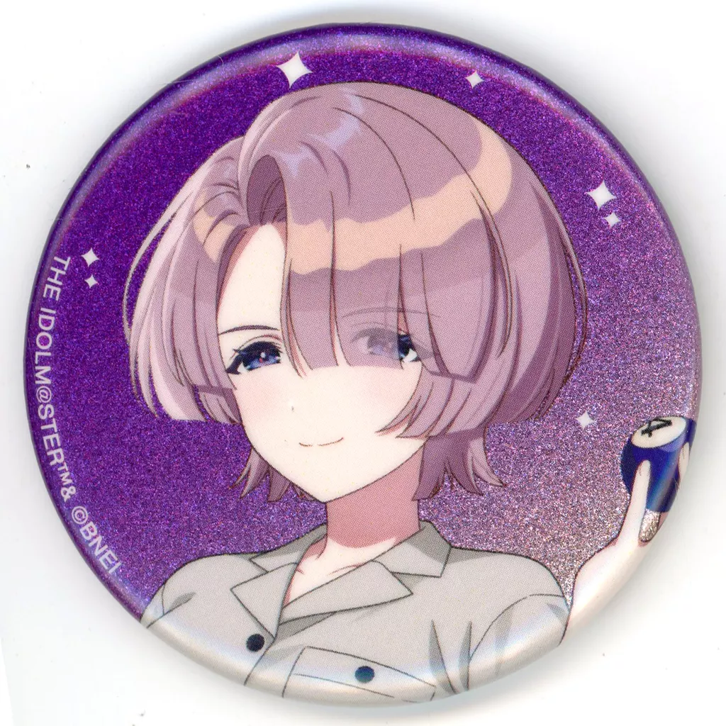 有村麻央 「学園アイドルマスター×ROUND1 描き下ろし ボウリングシャツver. トレーディンググリッター缶バッジ」
