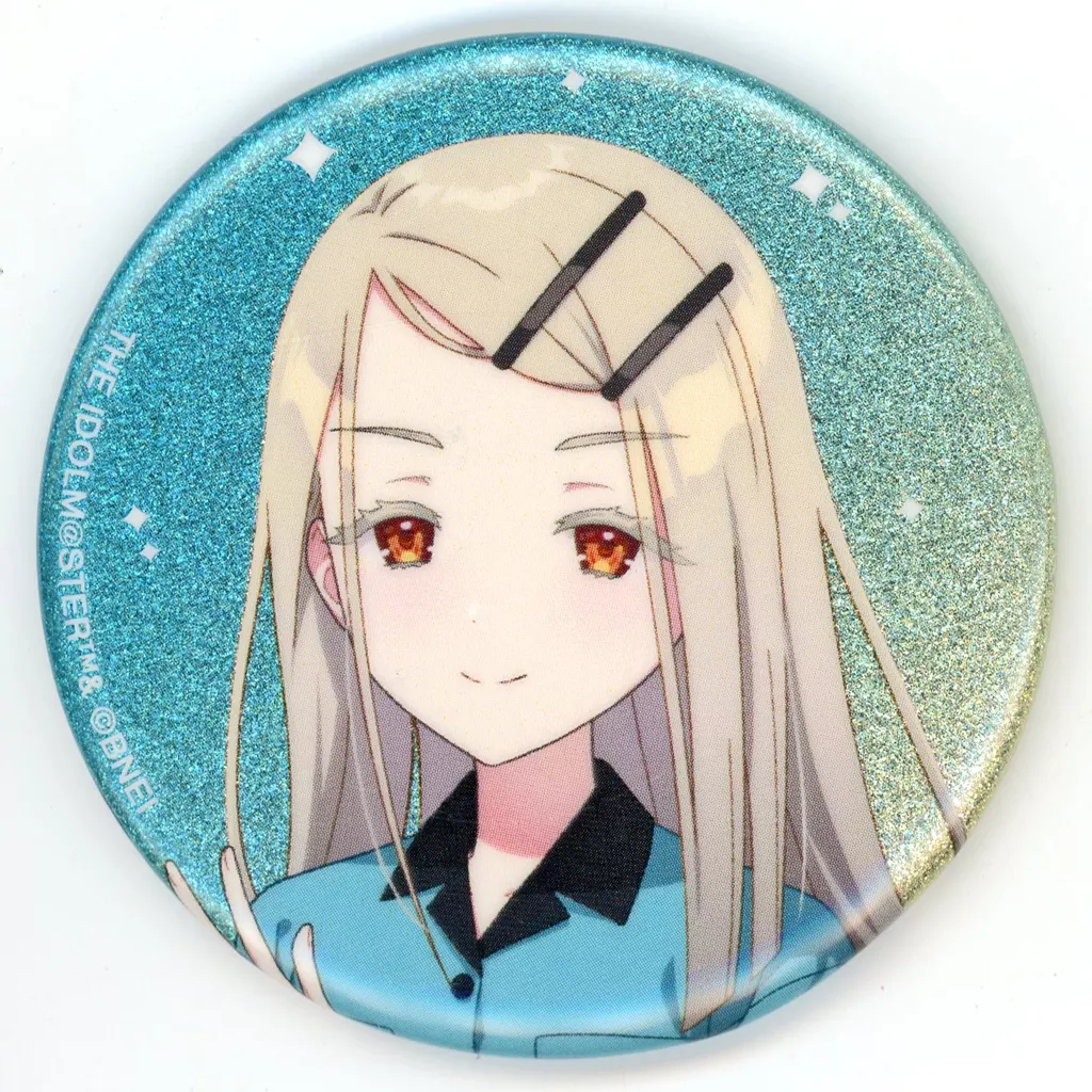 篠澤広 「学園アイドルマスター×ROUND1 描き下ろし ボウリングシャツver. トレーディンググリッター缶バッジ」
