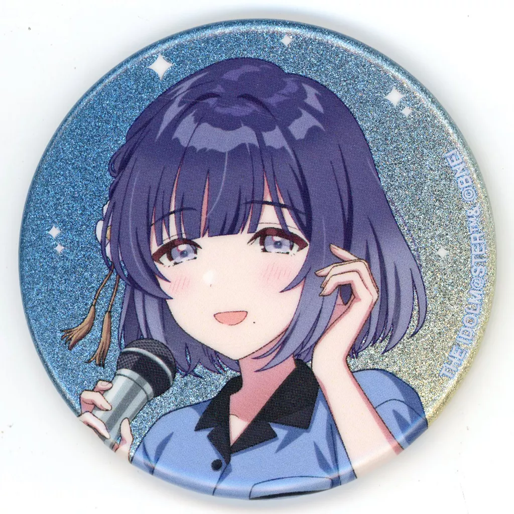 秦谷美鈴 「学園アイドルマスター×ROUND1 描き下ろし ボウリングシャツver. トレーディンググリッター缶バッジ」
