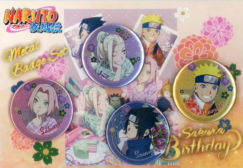 集合 SAKURA2024 メタルバッジセット 縁シリーズ 「NARUTO-ナルト-疾風伝」