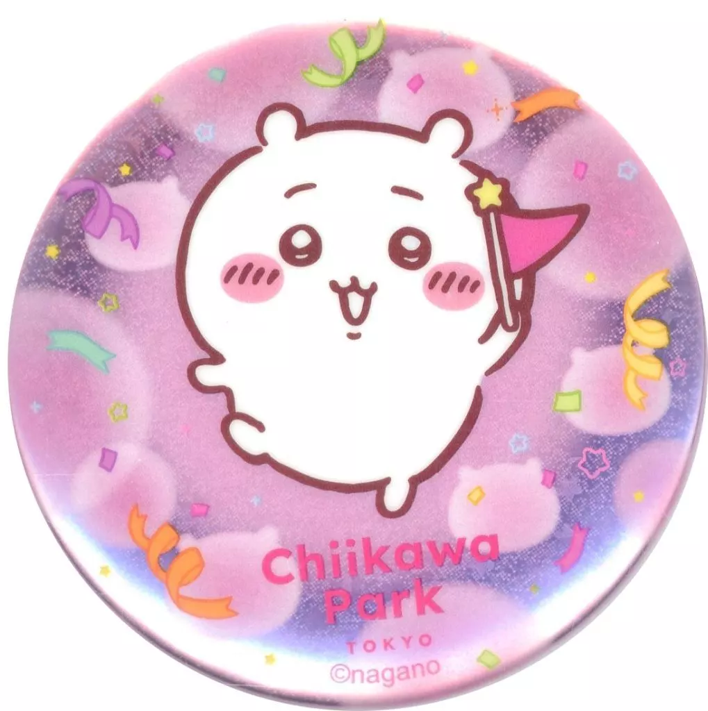 ちいかわ 「ちいかわ なんか小さくてかわいいやつ ちいかわパーク トレーディングホログラム缶バッジ～フラッグ～」