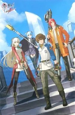 [単品]集合(4人) B2タペストリー 「英雄伝説 零の軌跡 ロイド俺のバンダナ＆パーカーセット」 C83グッズ_image