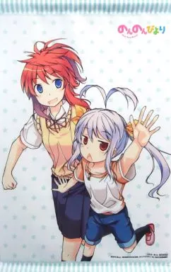 宮内れんげ&越谷夏海 原作描き下ろしイラスト使用タペストリー 「BD&DVD のんのんびより」 ソフマップ全巻購入特典_image