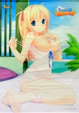 神楽坂波音 描き下ろしB2 「PCソフト トロピカルVACATION」 ソフマップ予約特典_image