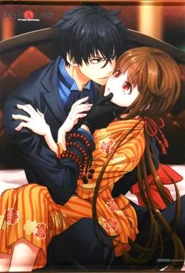 月山キトラ&黒羽伽藍 描き下ろしB2 「PCソフト 帝都飛天大作戦」 げっちゅ屋予約特典_image