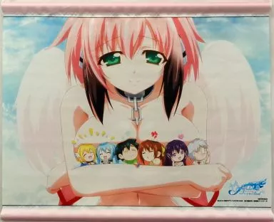 イカロス&ちびキャラ集合 描き下ろしB3 「Blu-ray&DVD そらのおとしものFinal 永遠の私の鳥籠 限定版」 ソフマップ購入特典_image