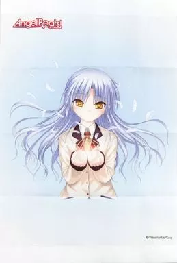 天使 オリジナルA3 「PCソフト Angel Beats! -1st beat-」 アマゾン予約特典