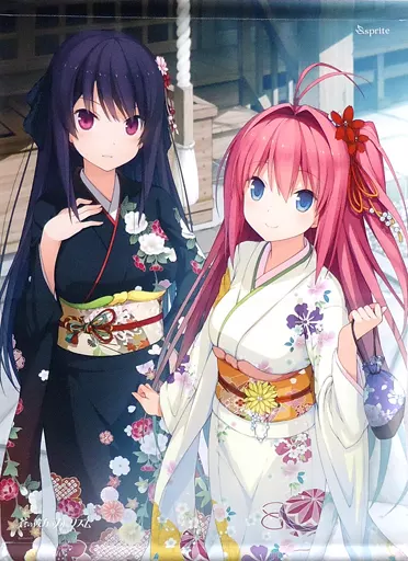 駿河屋 -<中古>倉科明日香＆鳶沢みさき 年賀タペストリー 「蒼の彼方の