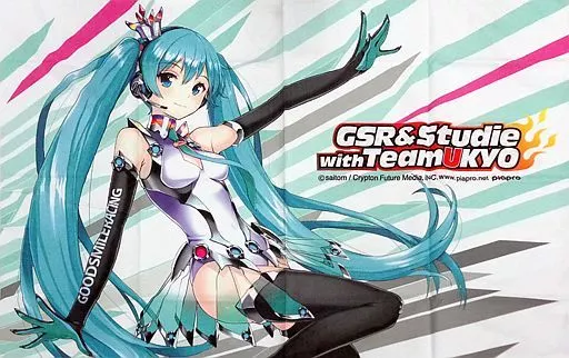 タペストリー　レーシングミク 2013ver. マイクロフリースタペストリー 「VOCALOID」 SUPER GT 2013グッズ