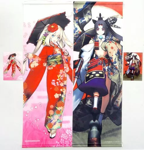 牛若丸&マリー・アントワネット B2半裁和風セット(イラストカード付き) 「Fate/Grand Order」 C89グッズ