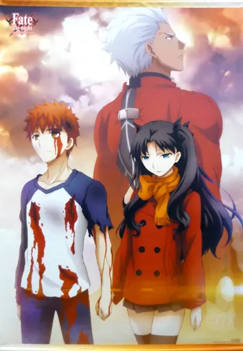 fate ubw 特典　ブロマイド　遠坂凛　衛宮士郎 駿河屋 -<中古>衛宮士郎＆遠坂凛＆アーチャー 描き下ろし