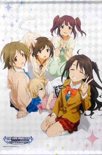 集合(5人) 描き下ろしイラストB2タペストリー 「Blu-ray/DVD アイドルマスター シンデレラガールズ 第1巻～第6巻」 ソフマップ連動購入特典