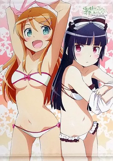 タペストリー　高坂桐乃＆黒猫 俺の妹と後輩がこんなにハイクオリティなわけがないタペストリー 「俺の妹がこんなに可愛いわけがない。」 C84グッズ