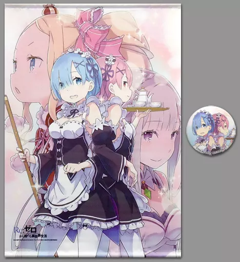 タペストリー　ヒロインズB2タペストリー(缶バッジ付き) 「Re：ゼロから始める異世界生活」 C91グッズ