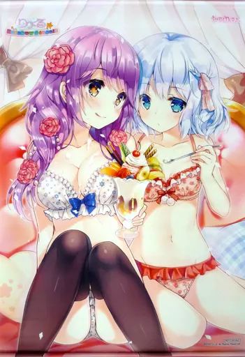 鞠谷なつき＆春日井美緒 描き下ろしオリジナルB2 「PCソフト りりくる Rainbow Stage!!」 げっちゅ屋購入特典