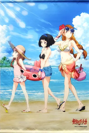 タペストリー　フェラーリ三姉妹 B2タペストリー 「Blu-ray/DVD ガリレイドンナ」 ソフマップ全巻購入特典