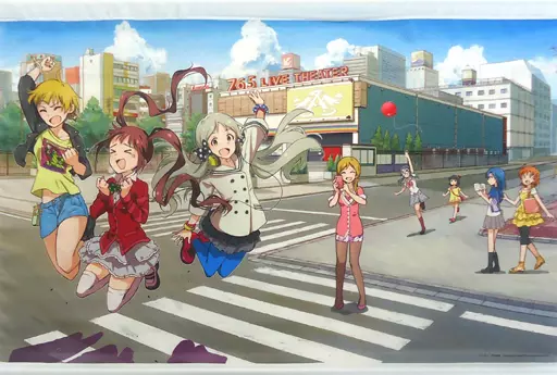翼＆亜利沙＆路子＆莉緒＆紗代子＆育＆百合子＆可奈 特製B2タペストリー 「アイドルマスター ミリオンライブ!」 ゲッサン 2017年4月号 応募者全員サービス