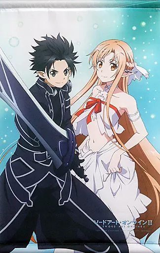 B.キリト&アスナ(ALO) A3 「ソードアート・オンライン エキシビジョン~THE SEED~」 限定グッズ付前売券特典_image