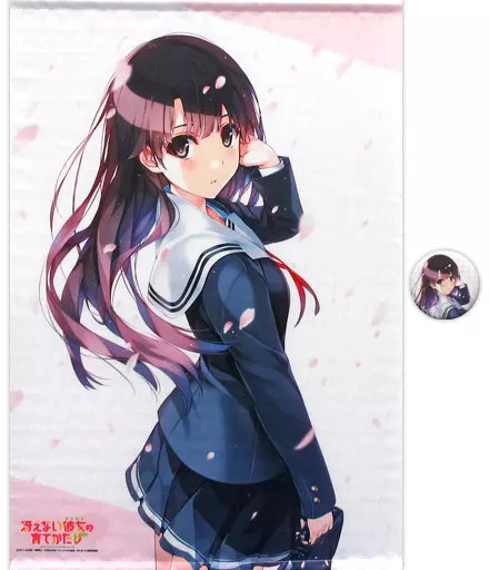 エアコミケ 冴えない彼女の育てかた 加藤恵 B2タペストリー 缶バッジ エアコミケ2 冴えない彼女の育てかた Fine 加藤恵 B2タペストリー 缶